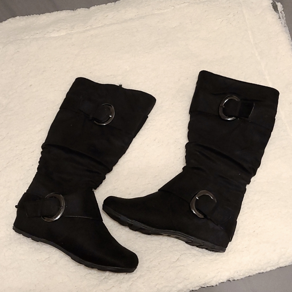 Kohls, Size 6, Black Boots